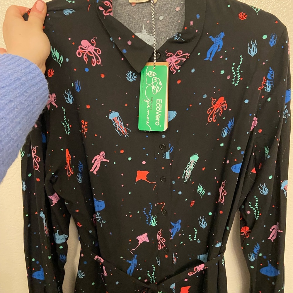 ModCloth/Sugarhill Brighton Deep Sea Exploration Dress - Picture 4 of 5